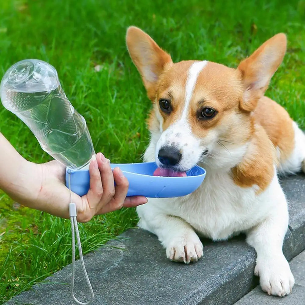 450ml Dog Water Bottle Dispenser Water Bottle Containers for Dogs Puppy Water Leak Proof Drinking Dispenser for Hiking Outdoor