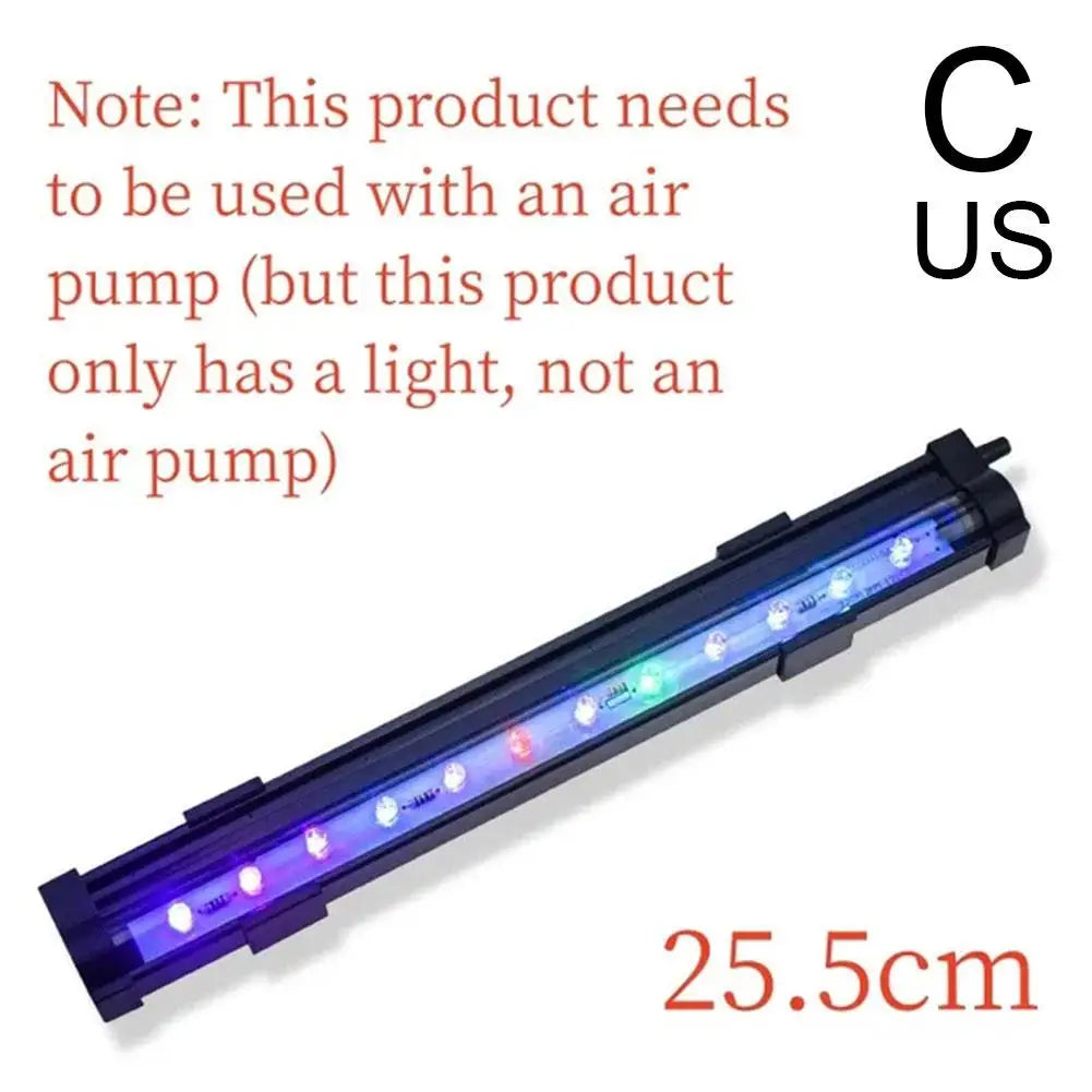 Fish Tank LED Bubble Light Colorful Light With Aquarium Remote Control Color Changing Bubble Light LED Diving Light Fish Tank