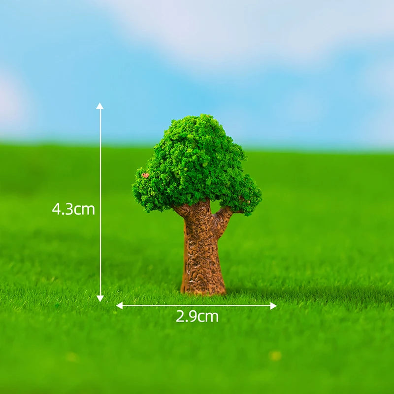 Simulated Moss Small Tree Aquarium Ornaments Decoration Artificial Resin Tree for fish Tank Creative Ornament Background Home