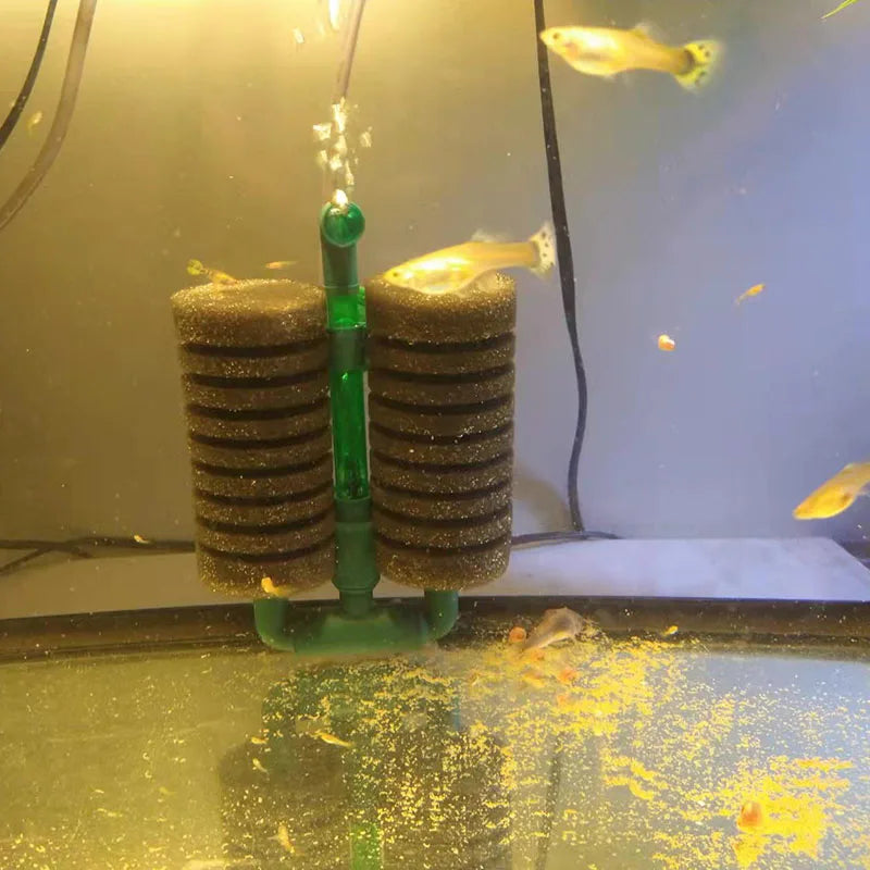 New Bio Sponge Filter For Aquarium Fish Tank Shrimp Pond Air Pump Biochemical Filtration Noiseless Foam Aquarium Accessories