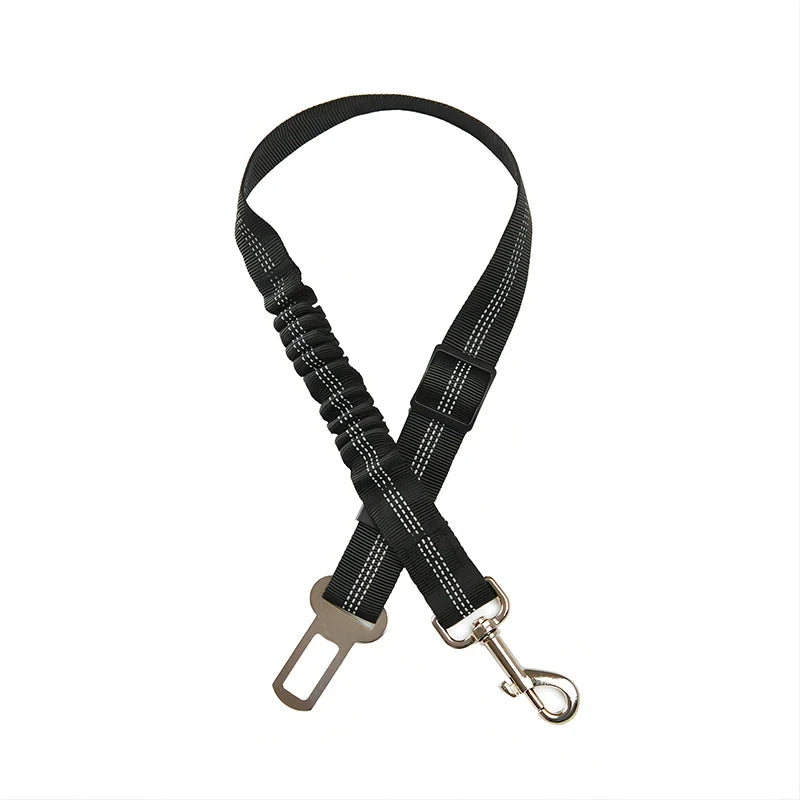Dog Safety Leash Adjustable Retractable Cushioning Elastic Pet Leash Car Seat Seat Belt Safety Rope Tug Rope