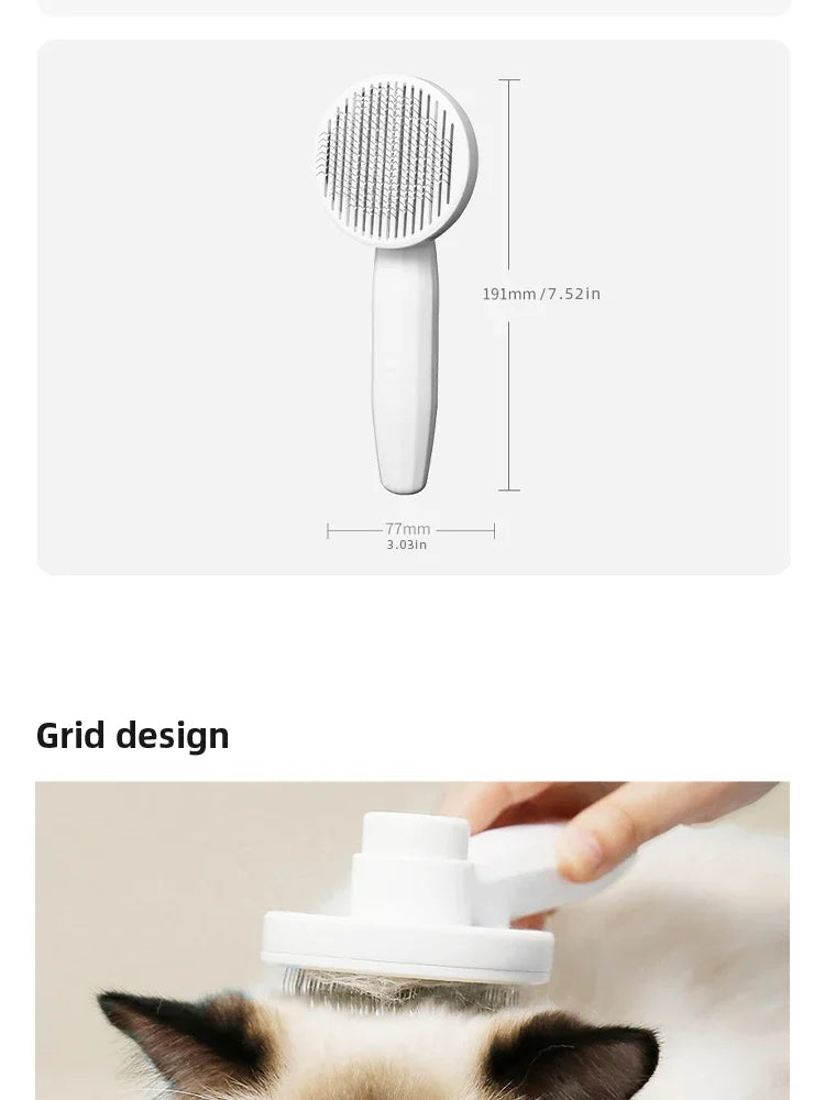 1PcsCat Comb Hair Removal Pet Magic Comb One Click Floating Hair Removal Cat Dog Universal Cleaning Beauty Supplies