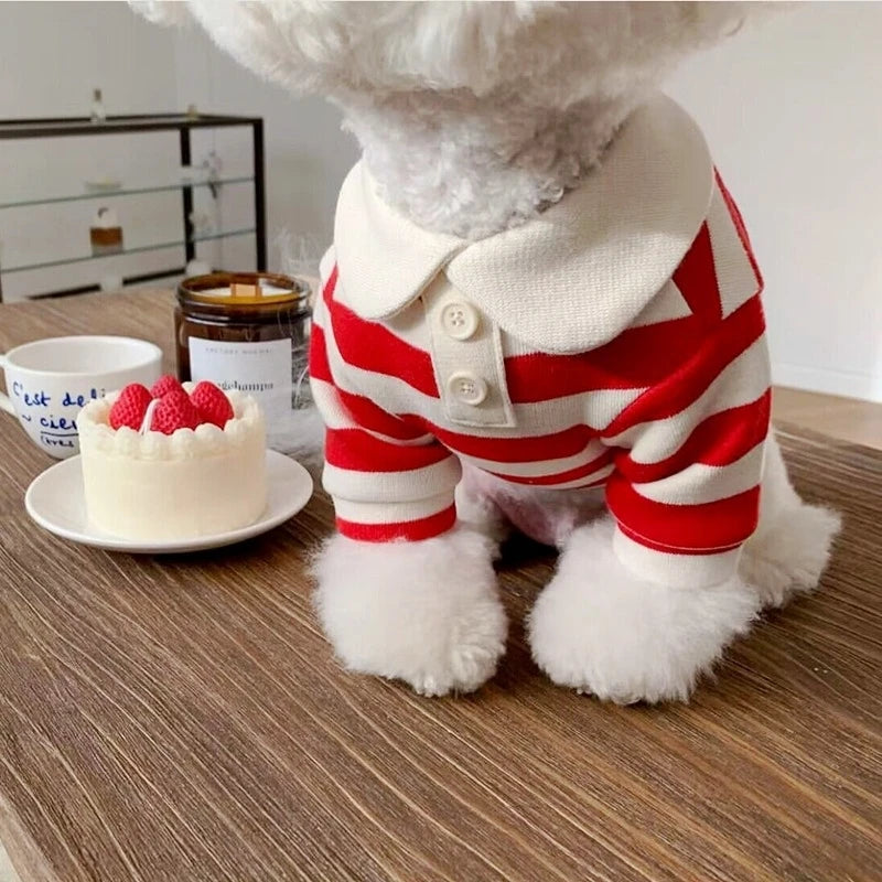 Summer Puppy Clothes Solid Dog Polo Shirt Teddy Bichon Frise Chihuahua Dog Pullover Cat Dog Sweatshirt Pet Cooling Vest Clothing