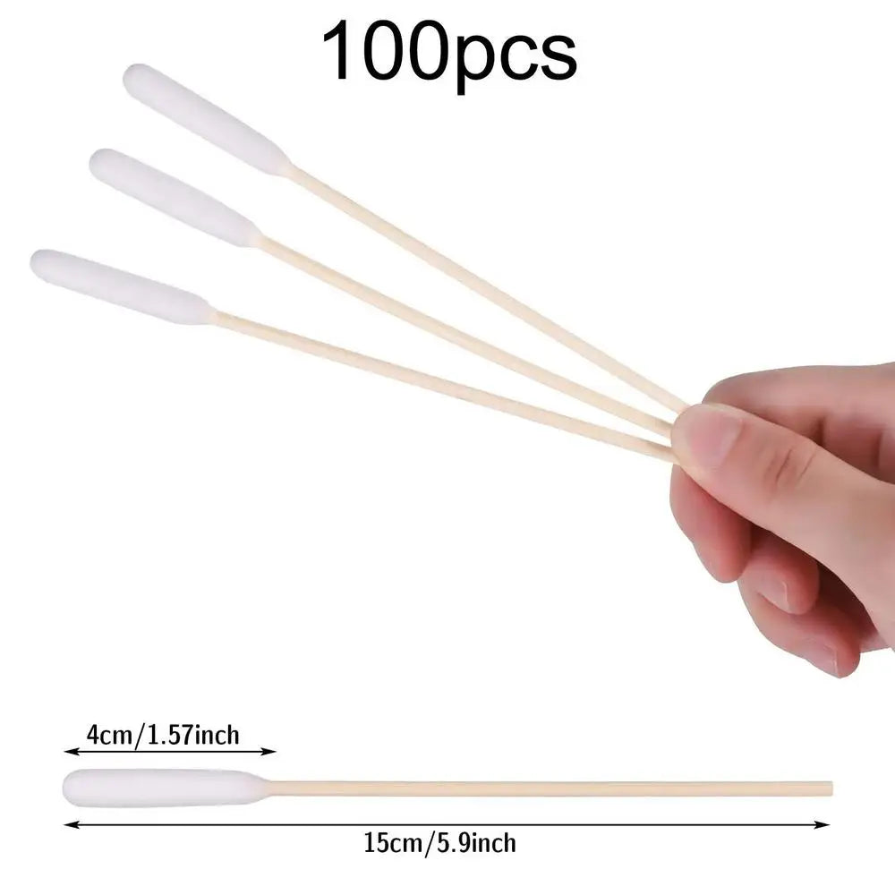 100pcs Pet Dog Ear Cleaner Cotton Buds Dog Ear Cleaner Cotton Swab Sticks Swab Sticks For Cat Pets Cleaning Supplies