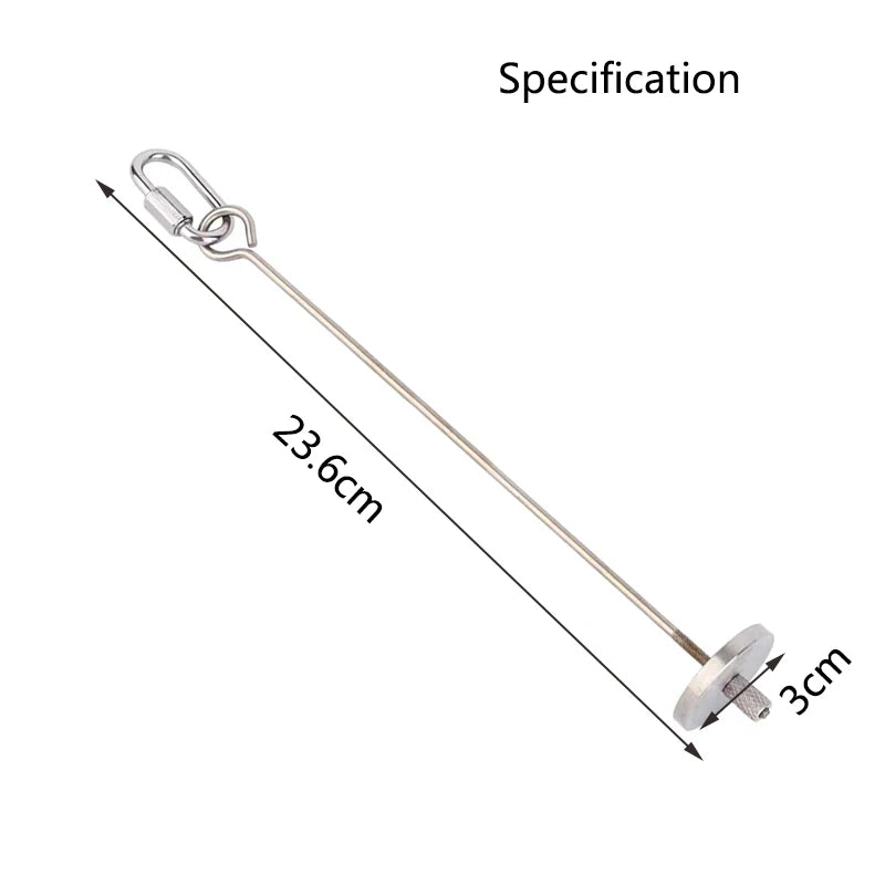 Stainless Steel Pet Parrot Feeder Fruit Corn Fork Toys Chicken Vegetables Holder Hang Cage Feeding Stick Feeder Accessories Pet