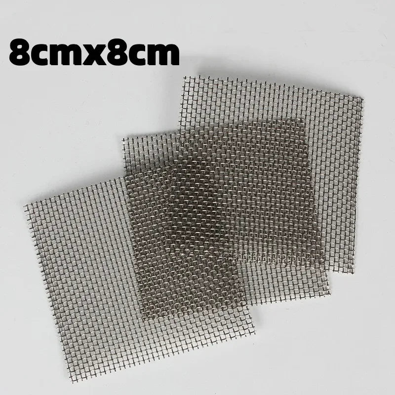 5Pcs Stainless Steel Aquarium Plant Net Aquatic Moss Plants Landscaping Aquatic Fish Tank Decoration Accessories 8cmx8cm acuario