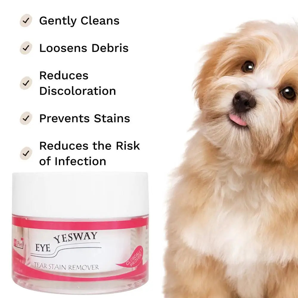 20g Pet Tear Stain Powder Dog Cat Eye Tear Stain Remover Powder Bichon Pomeranian Eye Stain Cleaner Pet Grooming Accessories