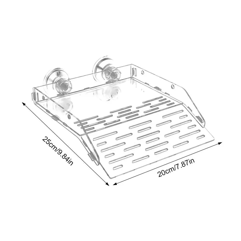 Turtle Basking Ramp Acrylic Transparent Climbing Ramp Aquarium Reptile Resting Terrace Turtle Tank Accessories For Lizards Frogs