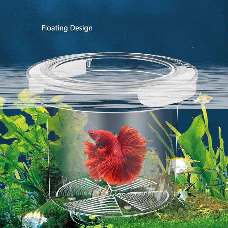 Floating Fish Breeding Isolation Box Aquarium Breeder Feeder Plastic Fish Tank Hatching Incubator Aquarium Hatchery Accessories