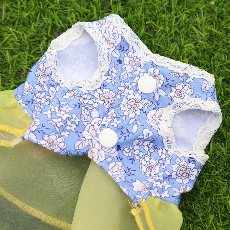 2024 Summer Dress for Dog Pets Clothes Chihuahua Wedding Dress Skirt Cloth Accessory Dog Pet Dress Supplies Hanbok Cat Costume