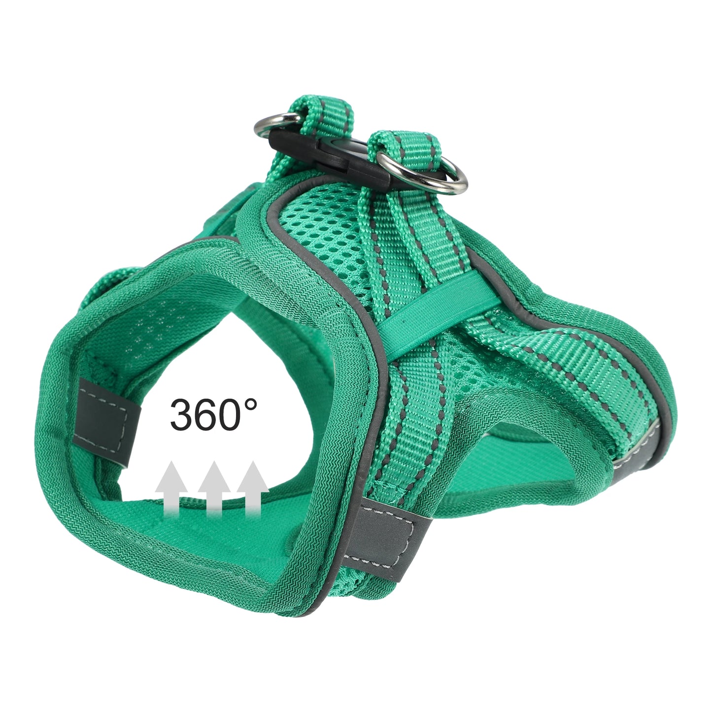 UXCELL Dog Harness Slip Lead Dog Leash 2pcs Sets Adjustable Dog Lead Step-in Puppy Pet Vest for Small Medium Dogs