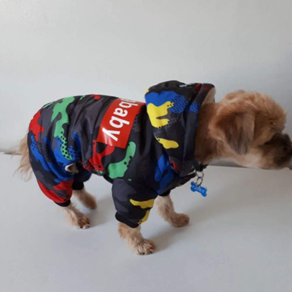 Pet Dog Clothes Winter Warm Dog Windproof Coat Thicken Pet Clothing For Dogs Cats Costume Jumpsuit Hoodies Jacket Pet Supplies