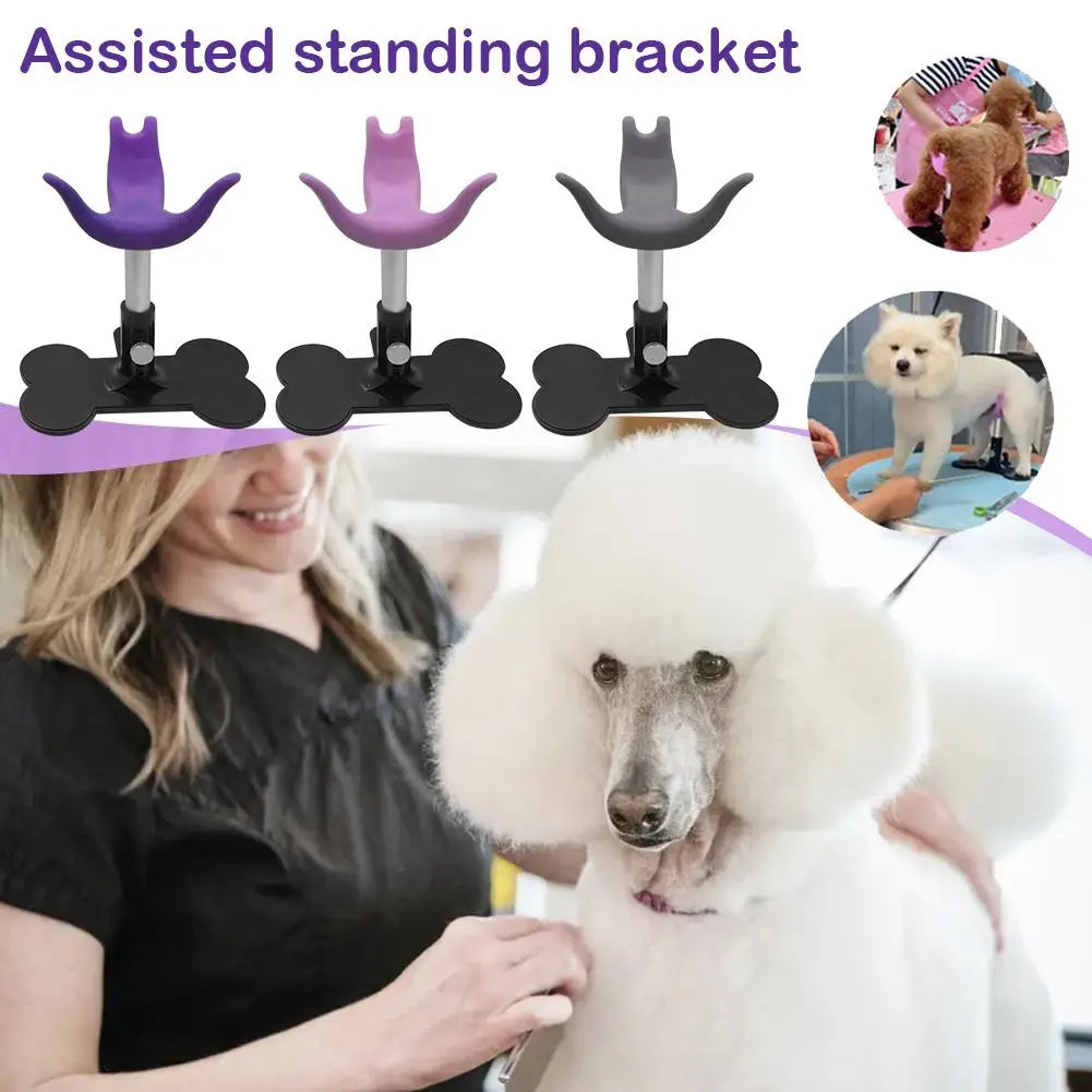 Dog Grooming Stool Auxiliary Standing Support ABS + Silicone Soft Safe And Harmless Adjustable Height Suitable For Small Do B5A0