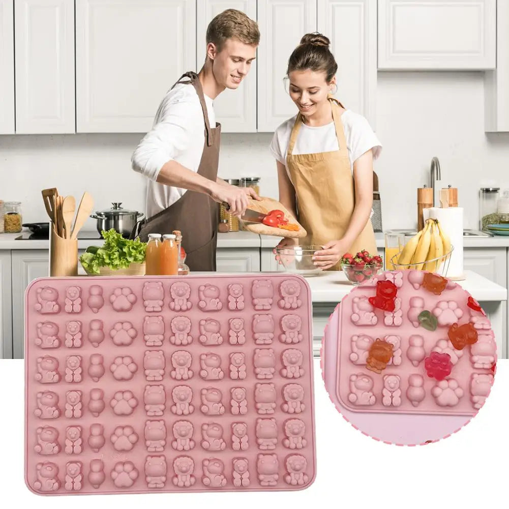 Cartoon Silicone Fudge Mold Super Small Silicone Chocolate Mould Tool Tea Baking Ice Afternoon Ice Mold Maker Mold F2I1