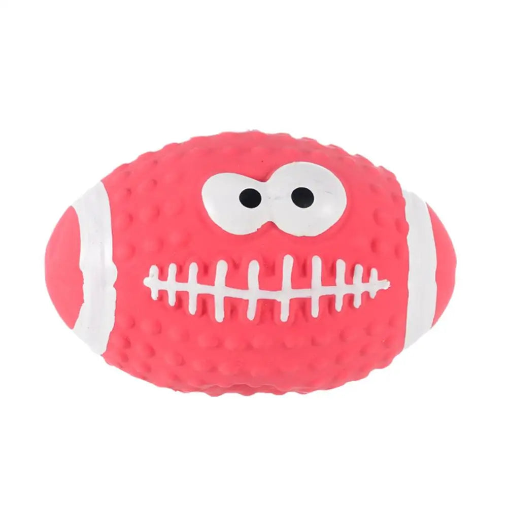 New High-end Latex Soft Pet Ball Squeaky Toy For Small Large Dog Volleyball Tooth Cleaning Training Toys Interactive Chew A8Y2