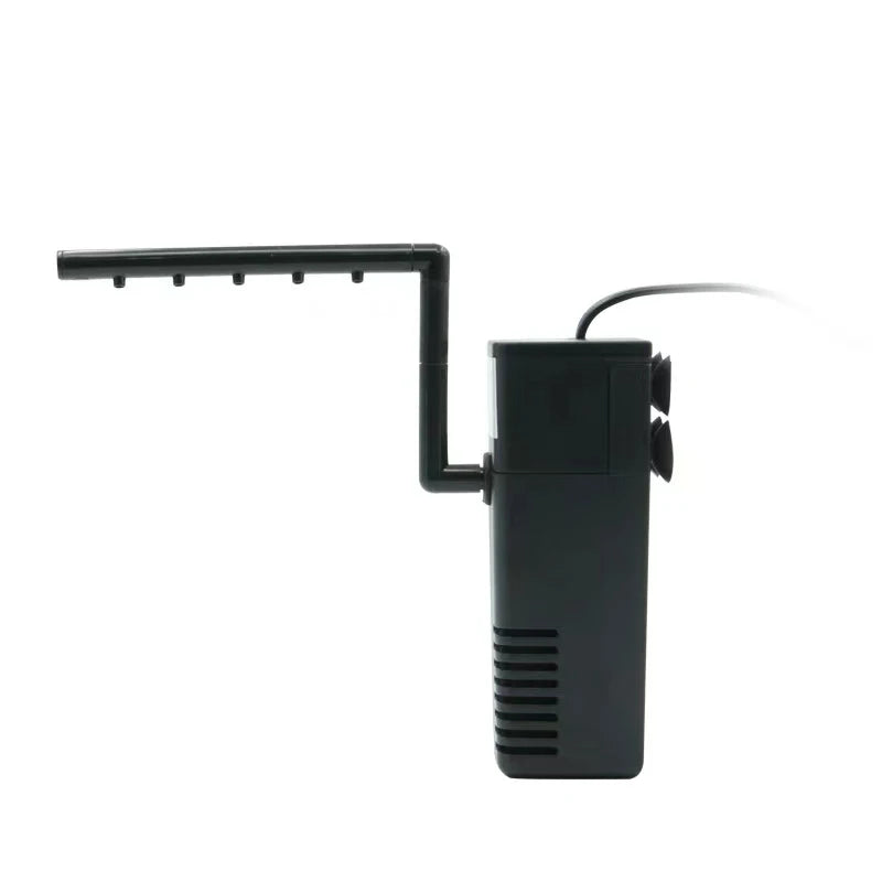 4W Mini Submersible Aquarium Filter Fish Tank Internal Filter Pump Water Flow Circulation Add Oxygen For Fish Turtle Tank Supply