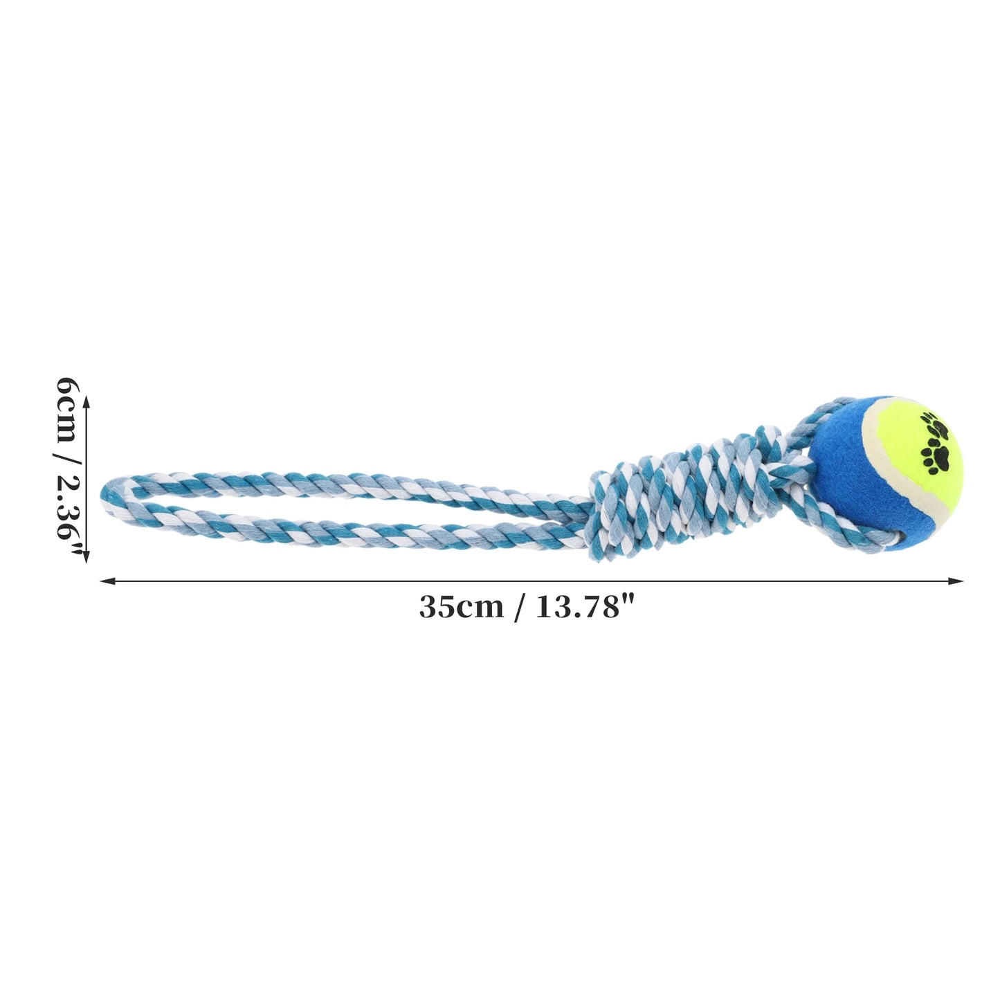 UXCELL Dog Chew Toys Knots Shape Braided Cotton Teeth Cleaning Rope Casual Puppy Bite-resistant Chewing Rope Pet Products