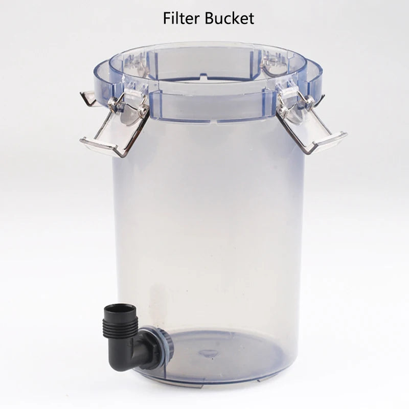 External Aquarium Filter Quiet External Canister with Sponge Bucket No Pump Suitable for Sea/Fresh water Fish Tanks Filtration