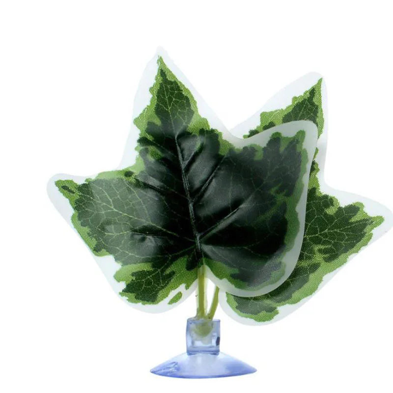 1Pc Artificial Aquarium Leaf Plants Decoration Betta Fish Rest Spawning Ornamental Plant Betta Fish Play Relax Hide Leaf Hammock