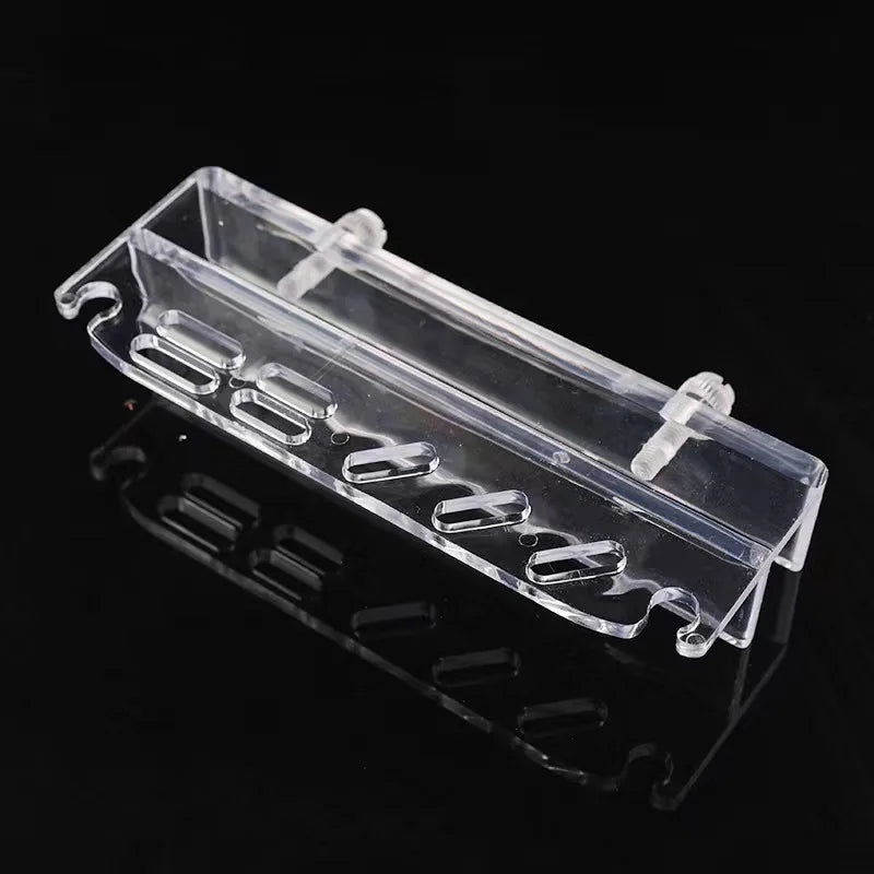 Transparent Acrylic Aquarium Bracket Holder for Scissor Tweezers Shovel Kit Water Tubes Fixed Clip Aquarium Maintenance Tools