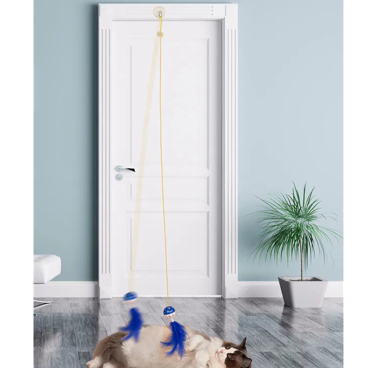 Cat Toy Cat Teaser Sticks Plastic Bell Swing Cat Teaser Stick Cat Durability Self Improvement And Relaxation Tool