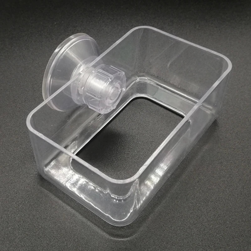 1Pcs Fish Feeding Aquarium Feeding Ring Fish Tank Station Floating Food Tray Feeder Aquarium Accessory with Strong Suction Cups