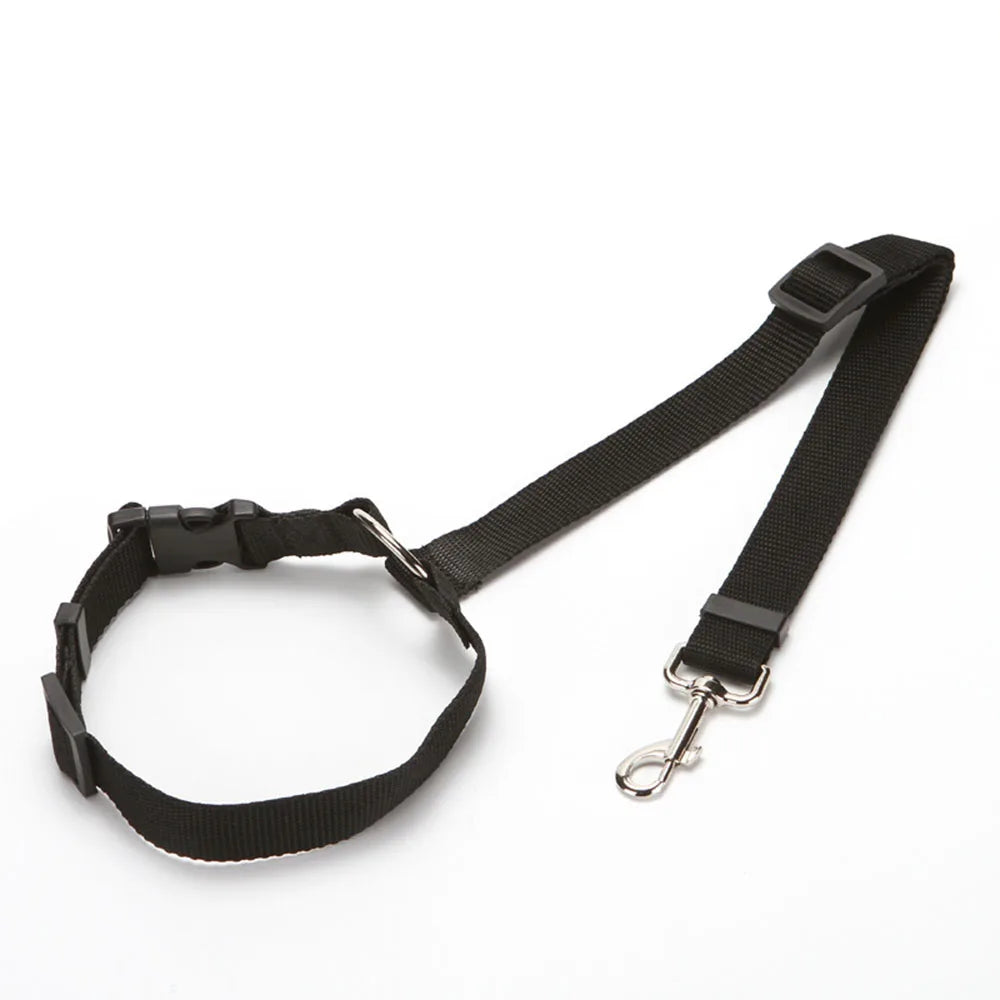 Dog Safety Seat Belts Strap Car Headrest Restraint Adjustable Nylon Seatbelt for Dog Pet Cat Vehicle Seatbelt for Harness Collar
