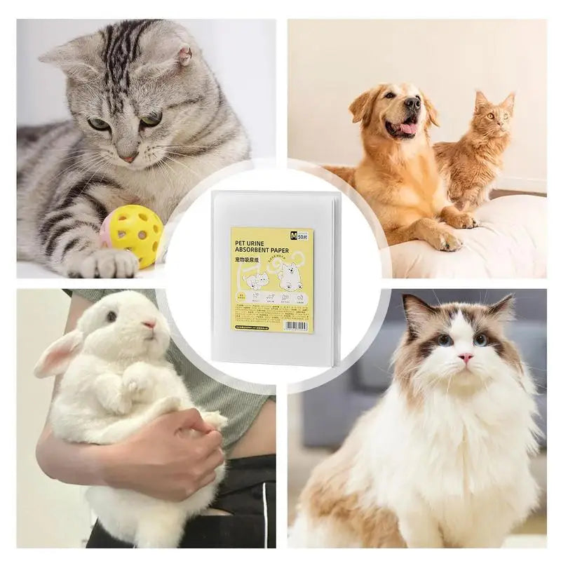 50 Sheets Dog Pee Pads Super Absorbent Dog Training Pads Potty Pads Pet Urine Pad Non-woven Puppy Training Pads For Cat Dogs