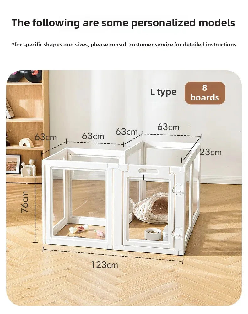UXPET excellent small pie, transparent dog fence acrylic kennel pet indoor fence rabbit small dog cage