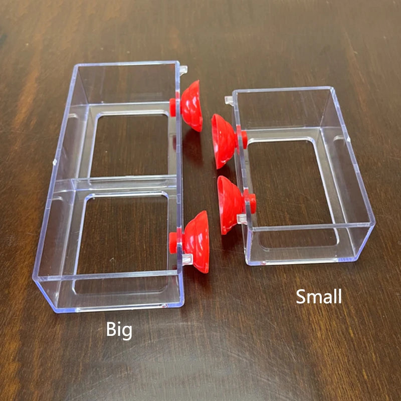Aquarium Feeding Ring Fish Tank Station Floating Food Tray Feeder Aquarium Accessory with Strong Suction Cup New