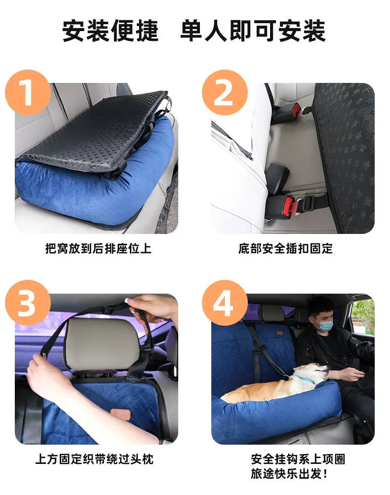 Yut dog car nest pad pet rear nest car cushion seat in the car