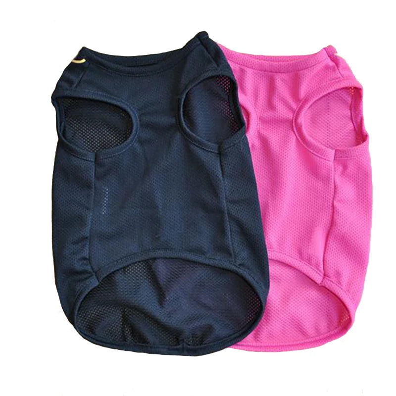 2pc Quick Dry Dog Shirt, Mesh Summer Dog Clothes Dollar Vest for Small Dogs,Sun-Protection Sleeveless Shirts for Dog Puppy Vest