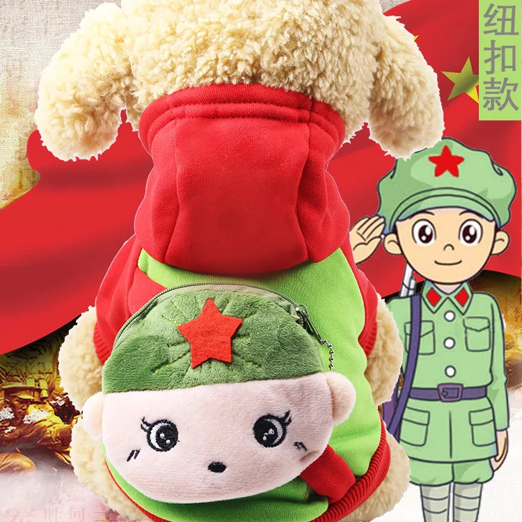 New Dog Clothes Autumn Winter Pet Products Pets Coats Soft Cotton Hoodies For Small Dogs Chihuahua Clothes Cartoon Pet Outfit