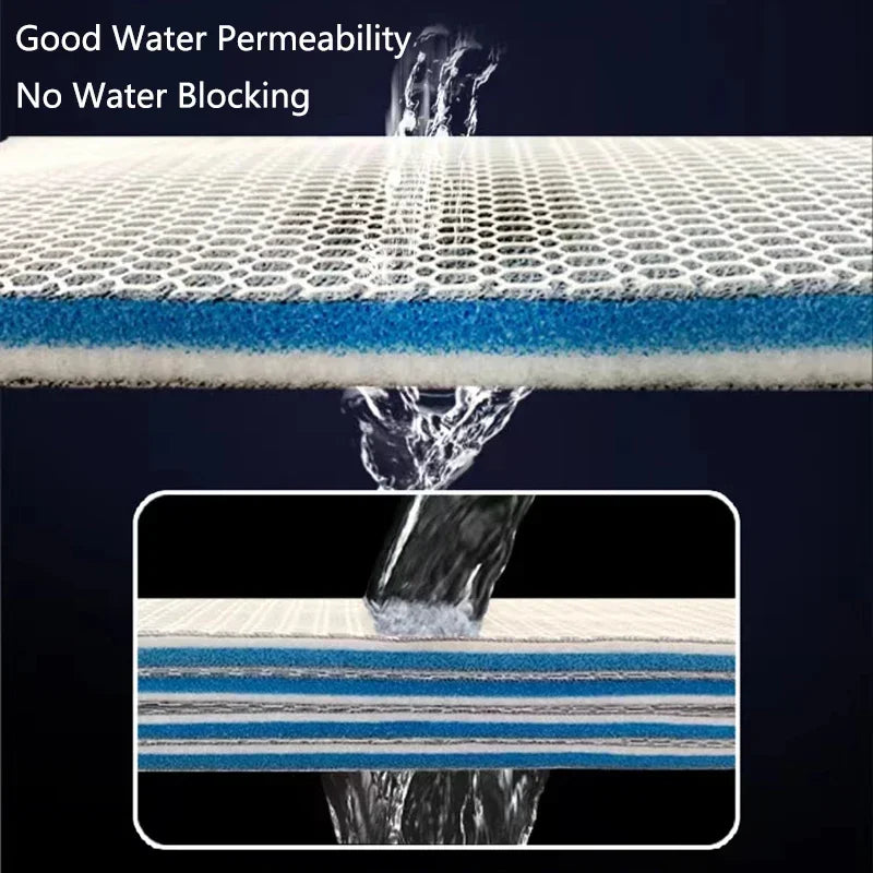 8D Aquarium Fish Tank Filter Sponge No Glue Foam Biochemical Cotton Aquarium Filtration Accessories 30x40x2cm High Quality
