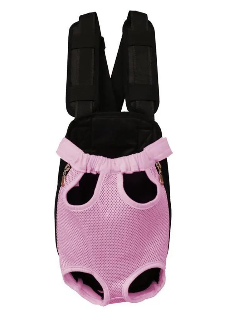 1PC Adjustable Pet Cat Chest Backpack For Outdoor Carrying Mesh Ventilation For Hiking Camping Trips Sling Bag In Small