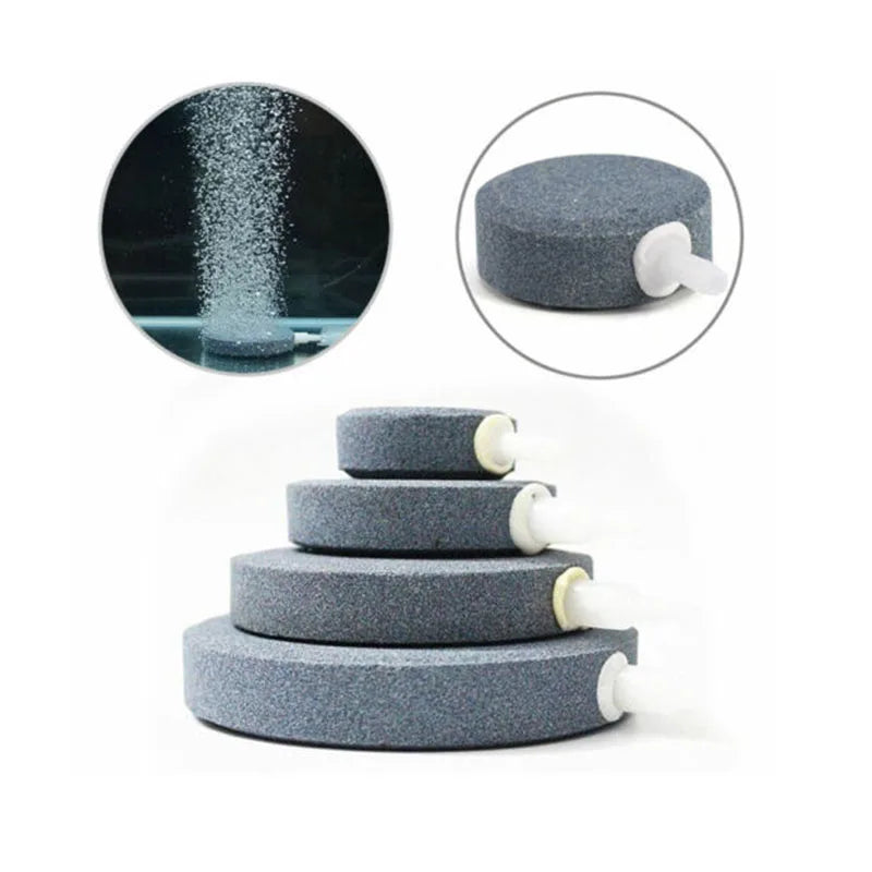 40/50/60/70/80/100mm Bubble Stone Aerator for Aquarium Fish Tank Pump Hydroponic Oxygen Plate Mini Air Pump Accessories Tube