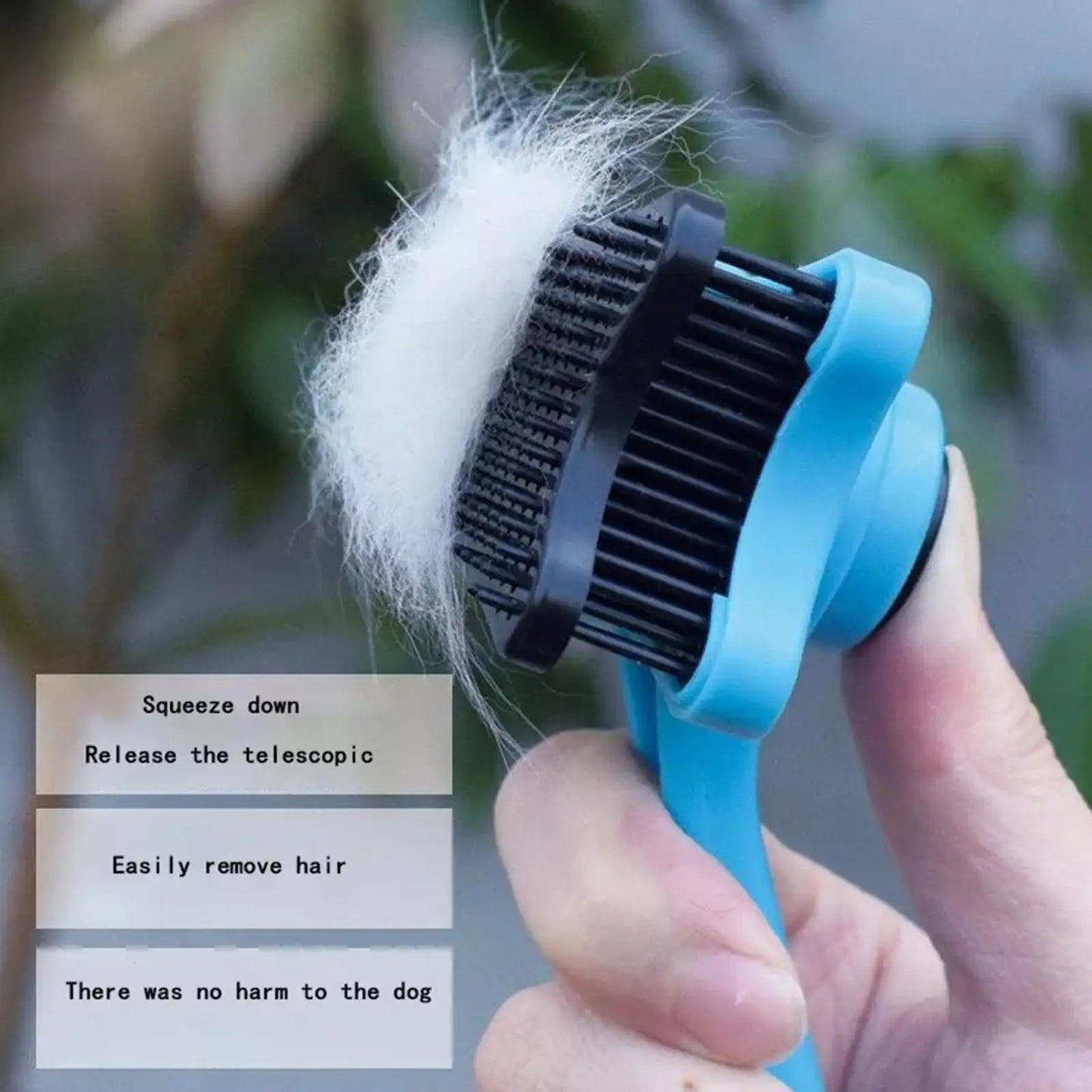 Pet Hair Removal Comb Cat Self Cleaning Brush Hair Tools Grooming Pet Accessories Puppy Cleaning Scraper Comb Remover Dog C S1I1
