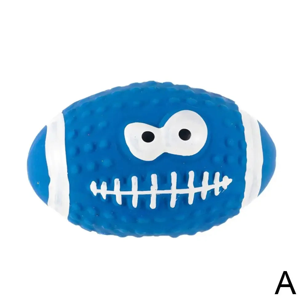 New High-end Latex Soft Pet Ball Squeaky Toy For Small Large Dog Volleyball Tooth Cleaning Training Toys Interactive Chew A8Y2