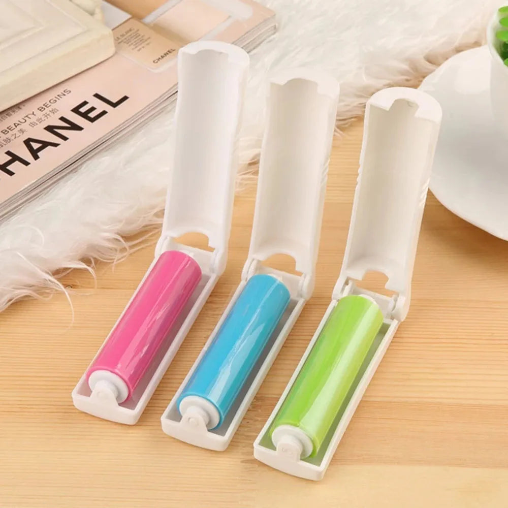 Washable Lint Sticking Roller Portable Pet Hair Remover Tool Reusable Roller Brush for Sofa Clothes Dog Cat Hair Sticking Roller