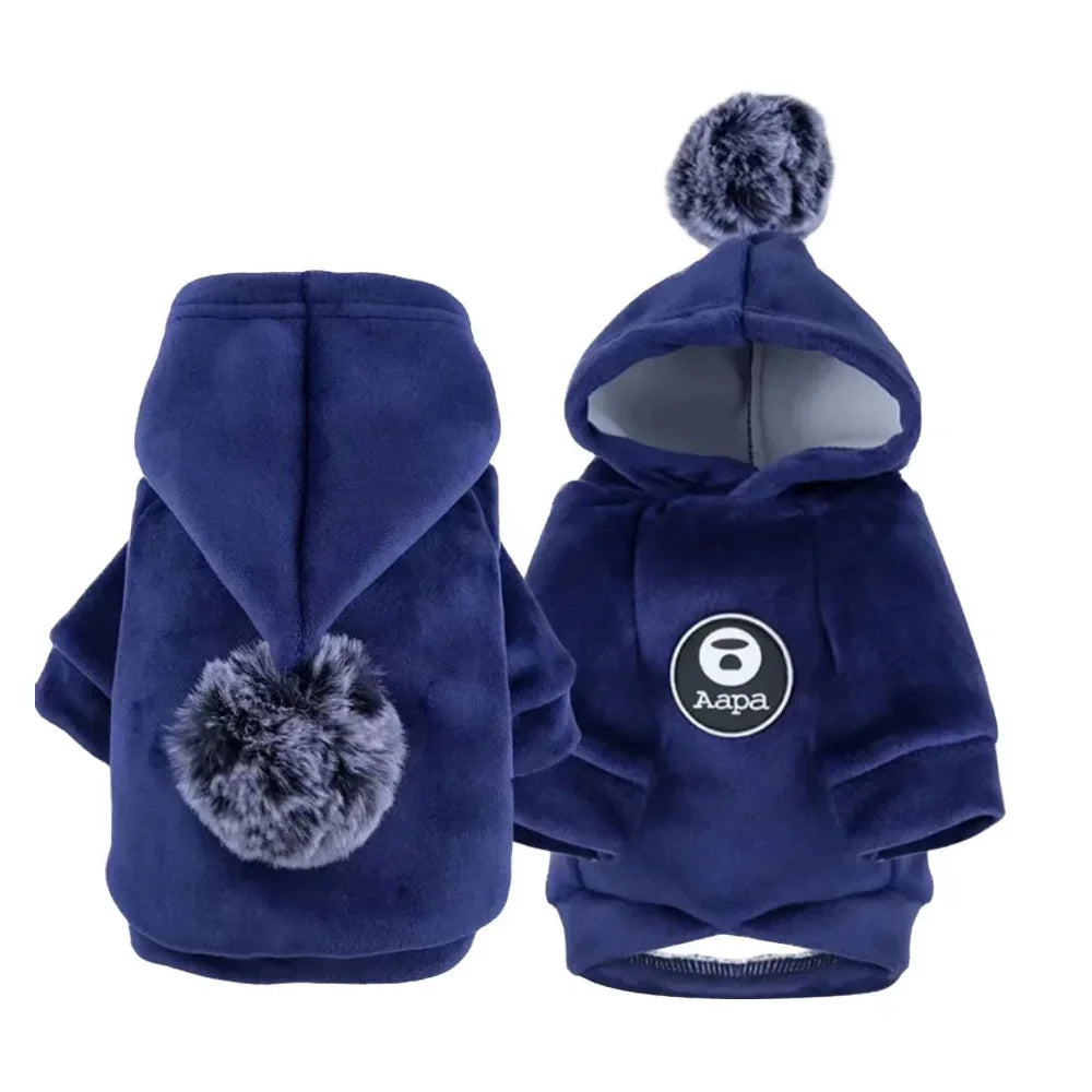 New Soft Cat Dog Pet Clothes Fleece Hooded Hairball Coat Jacket Winter Kitty Small Medium Dogs Cats Cool Pajamas Chihuahua