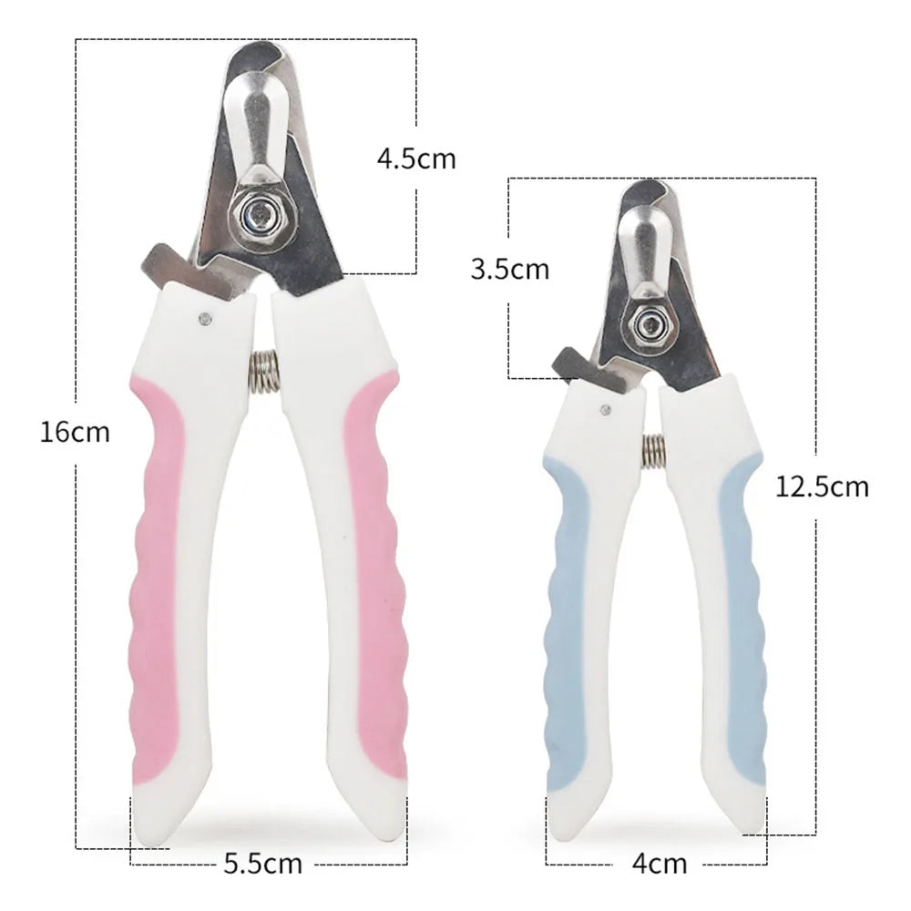 Dog Nail Clippers & Cat Nail Clipper for Small Large Pets Stainless Steel Nailclippers with Safety Guard to Prevent Over-Cutting