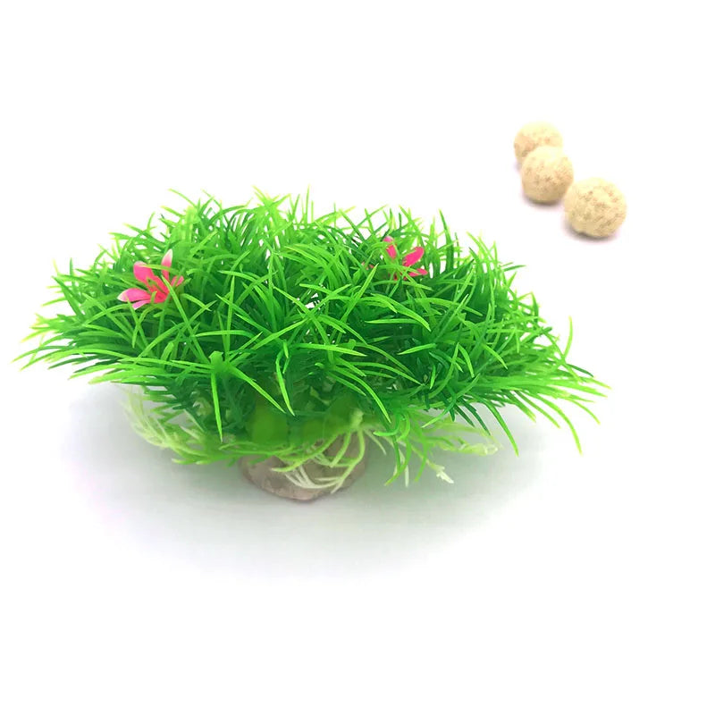 Artificial Wide Short Fish Tank Aquarium Plastic Plant Simulation Water Plants Grass For Fish Tank Aquarium Decoration Beautiful