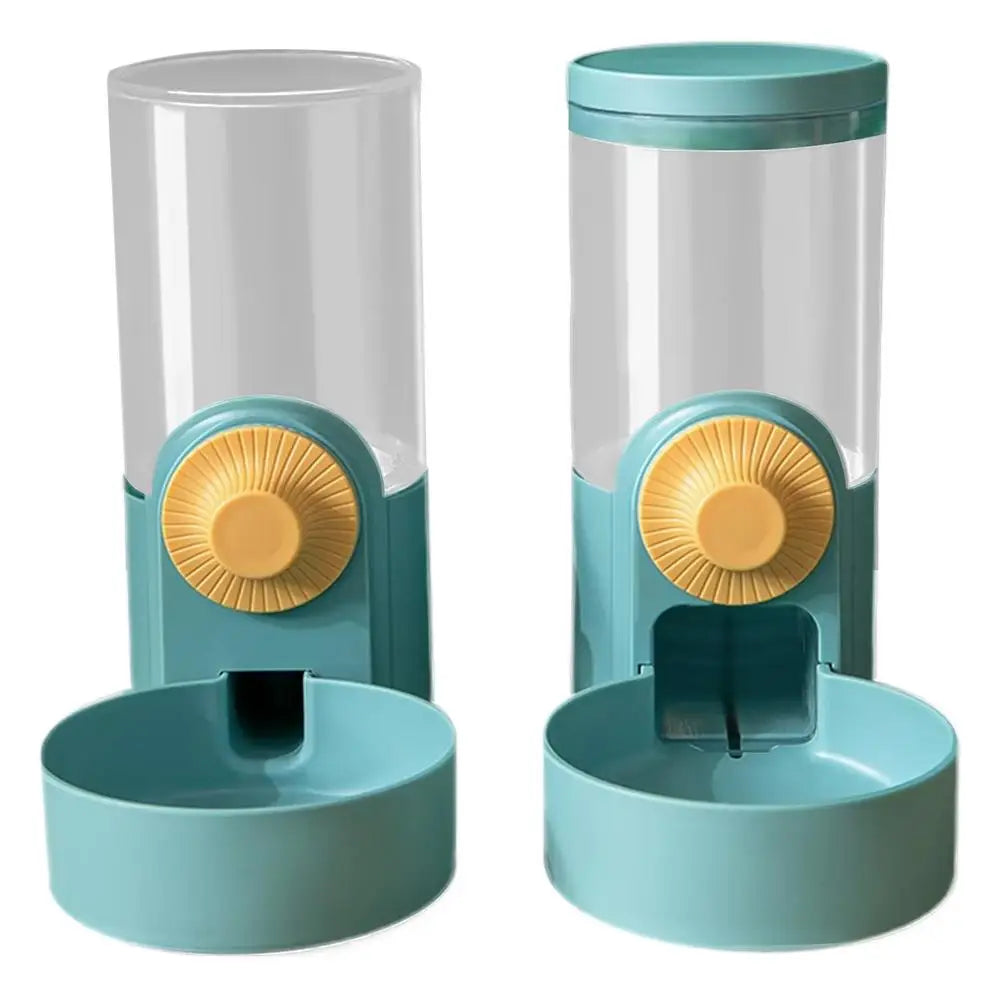 1000ml Pet Rabbit Feeder Automatic Pet Food Water Dispenser Large Capacity Bunny Feeder Pet Cage Food Water Bowl For Puppy Cat