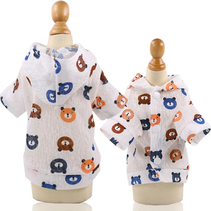 Ultra Thin Transparent Pet Dog Sun Protection Hoodie Clothes For Small Dogs Chihuahua Puppy Cat Summer Vest Shirt French Bulldog