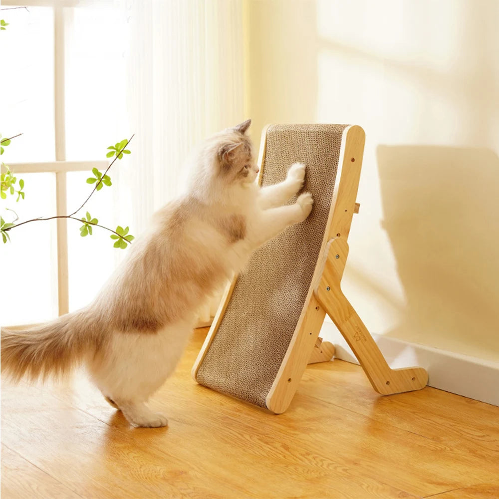 Cat Toys Wooden Cat Scraper Scratching Bed Detachable Grinding Claw 3 In 1 Cat Scratch Board Training Grinding Claw for Cats