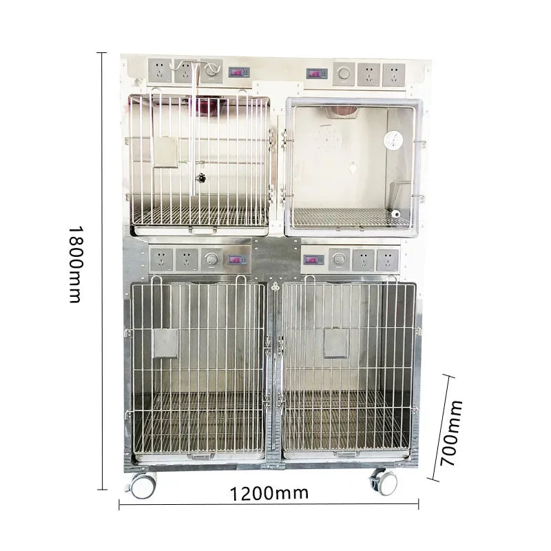 304 stainless steel dog cage multi-layer pet display cabinet display cage pet store foster cage pet hospital inpatient cag