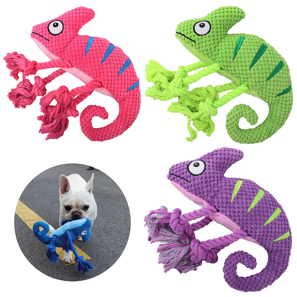 Dog Plush Toy 12cm Diameter Three Strands Of Colored Knotted Cotton Rope Knot Gnawing And Grinding Dog Toy Fleece Squeak Toys