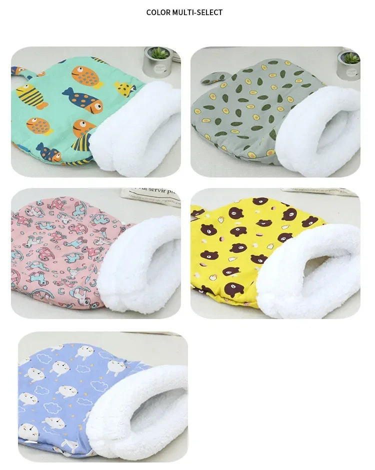 Warm Cat dog Sleeping Bag Soft Cat Bed Comfortable Tunnel Cat Nest Closed Pet House for Cats Lovely Cat Nest