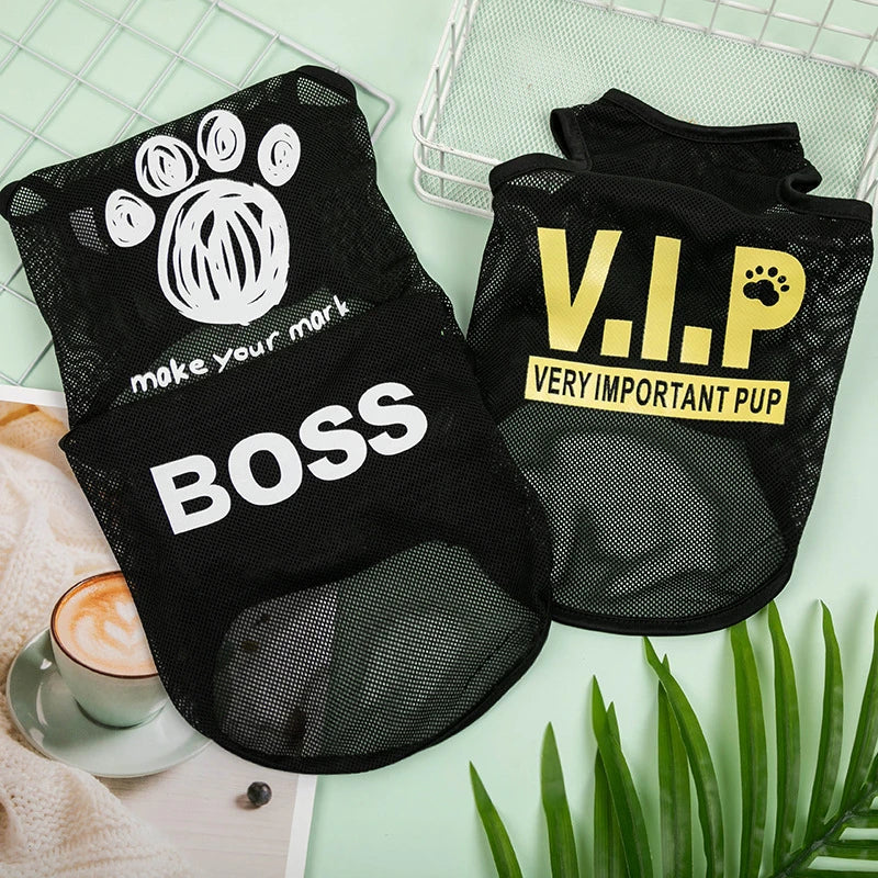 Sports Mesh Pet Clothes for Cats Number Print Sphinx Cat Vest Unisex Ice Cool York Dog Overalls Breathable Puppy Summer Clothing
