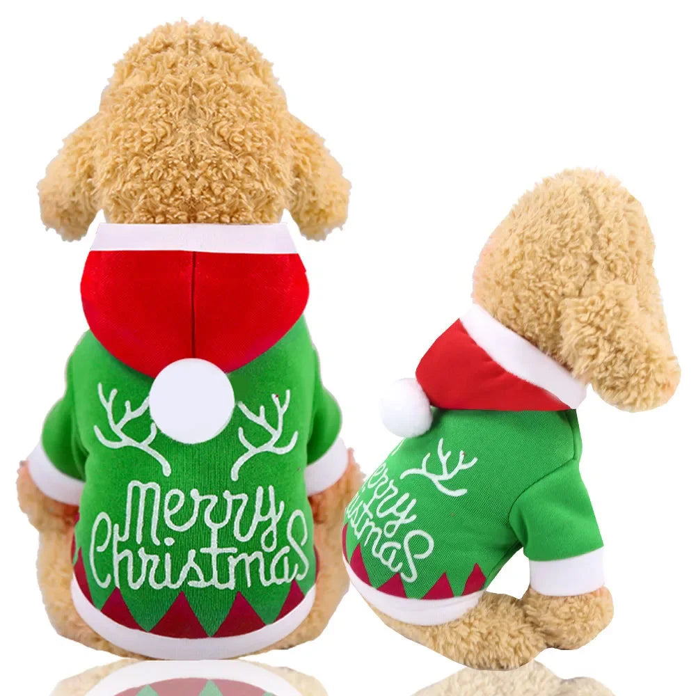 Christmas Pets Dressing Up Santa Funny Pet Clothes For Small Medium Large Dogs Winter Warm Dog Clothes Chihuahua Pug Yorkshire